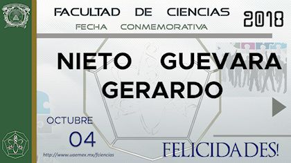 Fecha Conmemorativa - Nieto Guevara Gerardo