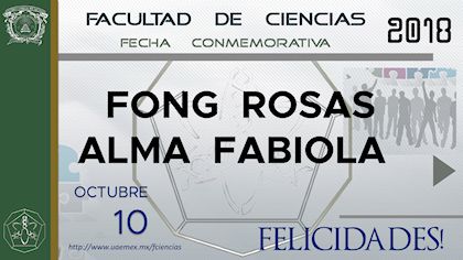 Fecha Conmemorativa - Fong Rosas Alma Fabiola